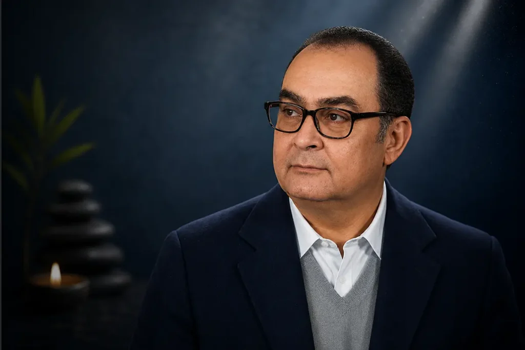 Retrato simbólico de un maestro contemplativo para la sección de enseñanzas de Antonio Blay