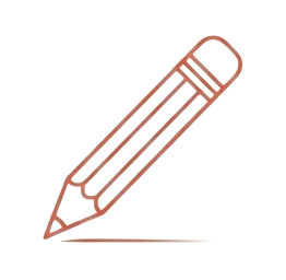 Icono lápiz para redacción profesional